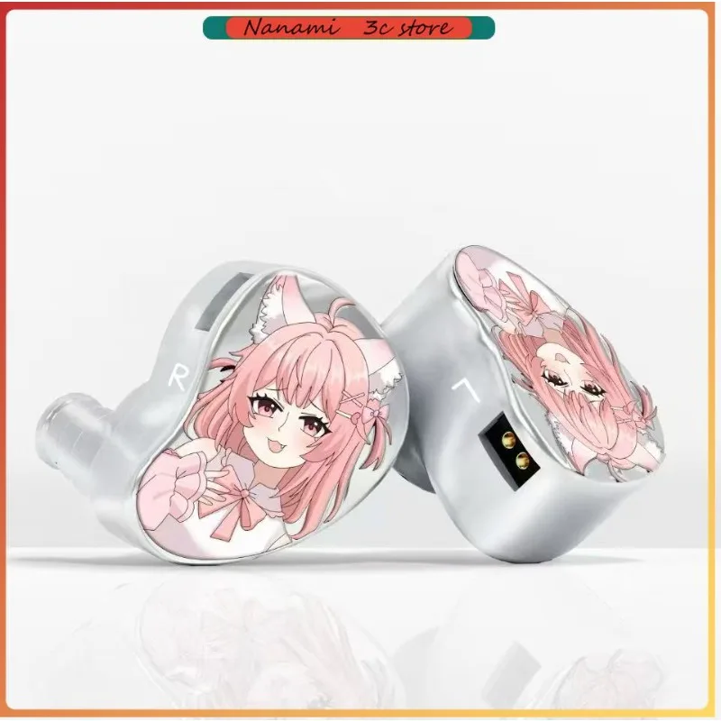 

New CVJ Neko In Ear Earphones a Next-Generation Black Gold Composite Diaphragm 0.78mm 2-pin Connectors Detachable Cable Design
