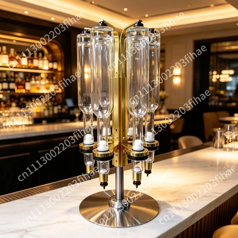 Single, double, three, four, six head wall-mounted wine pouring rack quantitative 25ml30ml35ml