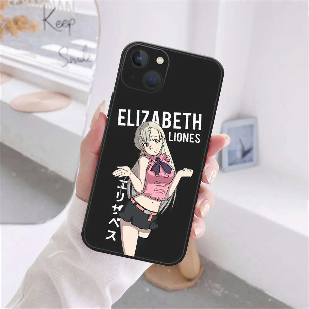 Hot anime Seven Deadly Sins Meliodas Phone Case For iPhone 11 12 13 Pro Max X XR XS MAX X 8 7 Plus 13Mini Black Soft TPU case