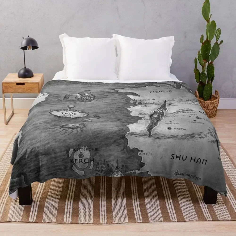 The Grisha Trilogy Map Throw Blanket Kid'S christmas gifts Comforter Fashion Sofas Blankets