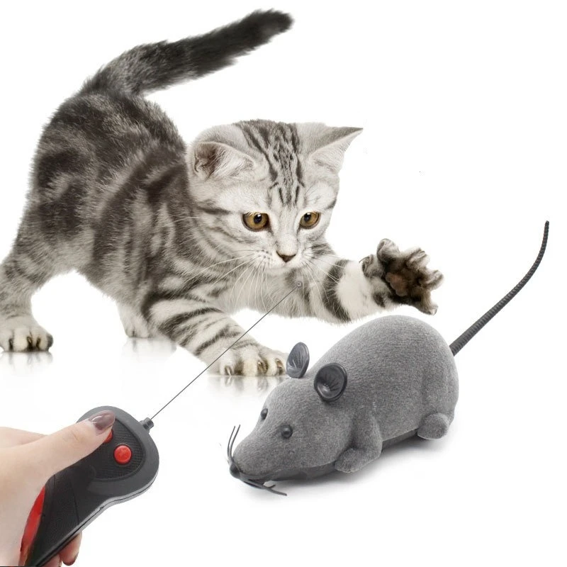 Manufacturer wholesale black gray brown remote control cat and mouse toys