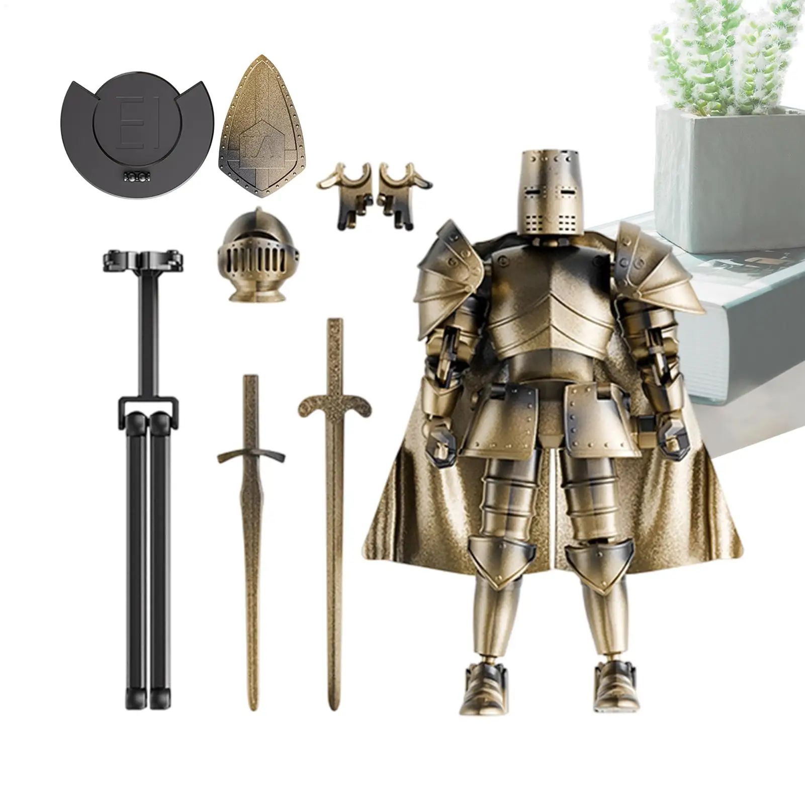 Medieval Doll Action Model Anime Movable Robot Grievous With Base Stand Model Building Blocks Action Figure Gifts