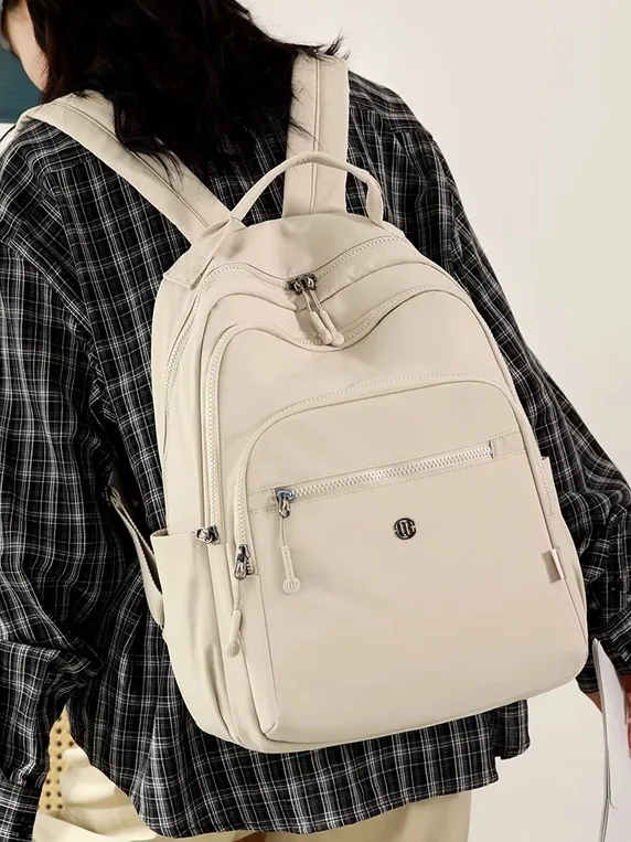 

Женская повседневная модная дорожная сумка-рюкзак из ткани Оксфорд, водонепроницаемая, с застежкой-молнией, для ноутбука 14 дюймов