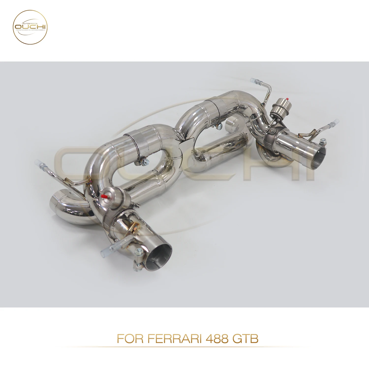 OUCHI Exhaust System Stainless Steel Performance Catback for Ferrari 488 GTB Spider 3.9T With Valve Version