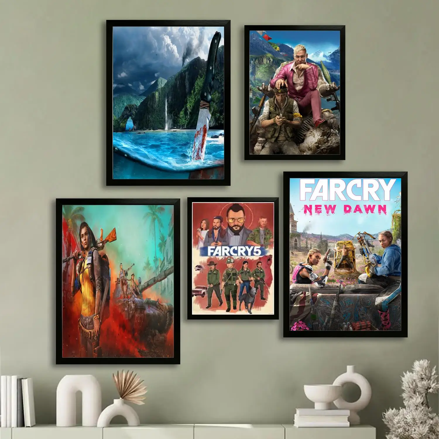 Far Cry 6 5 4 3 2New Dawn Póster artístico en lienzo y impresión de imágenes artísticas de pared, carteles modernos para decoración de dormitorio familiar, pintura decorativa
