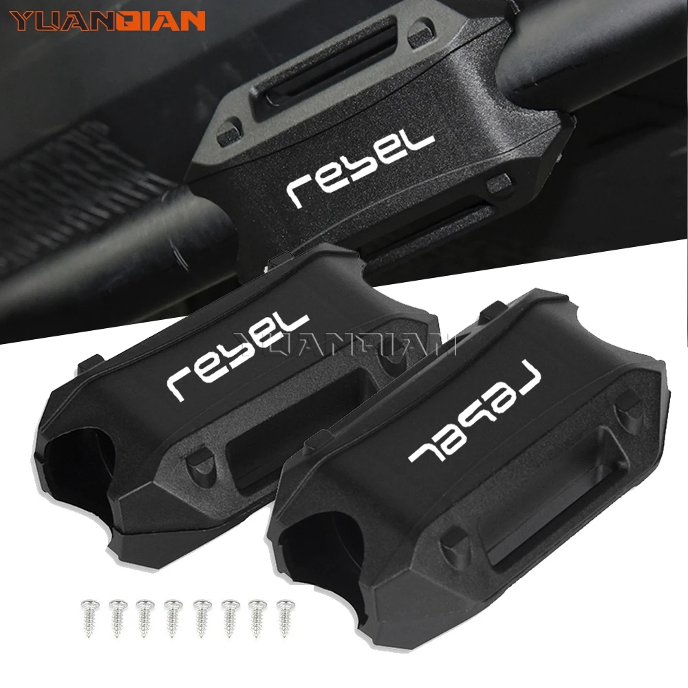 For Honda Rebel 500 Rebel300 Rebel 1100 CMX500 300 1100 Motorcycle Bumper Engine Guard Protector Block 25mm Crash Bar Decorative