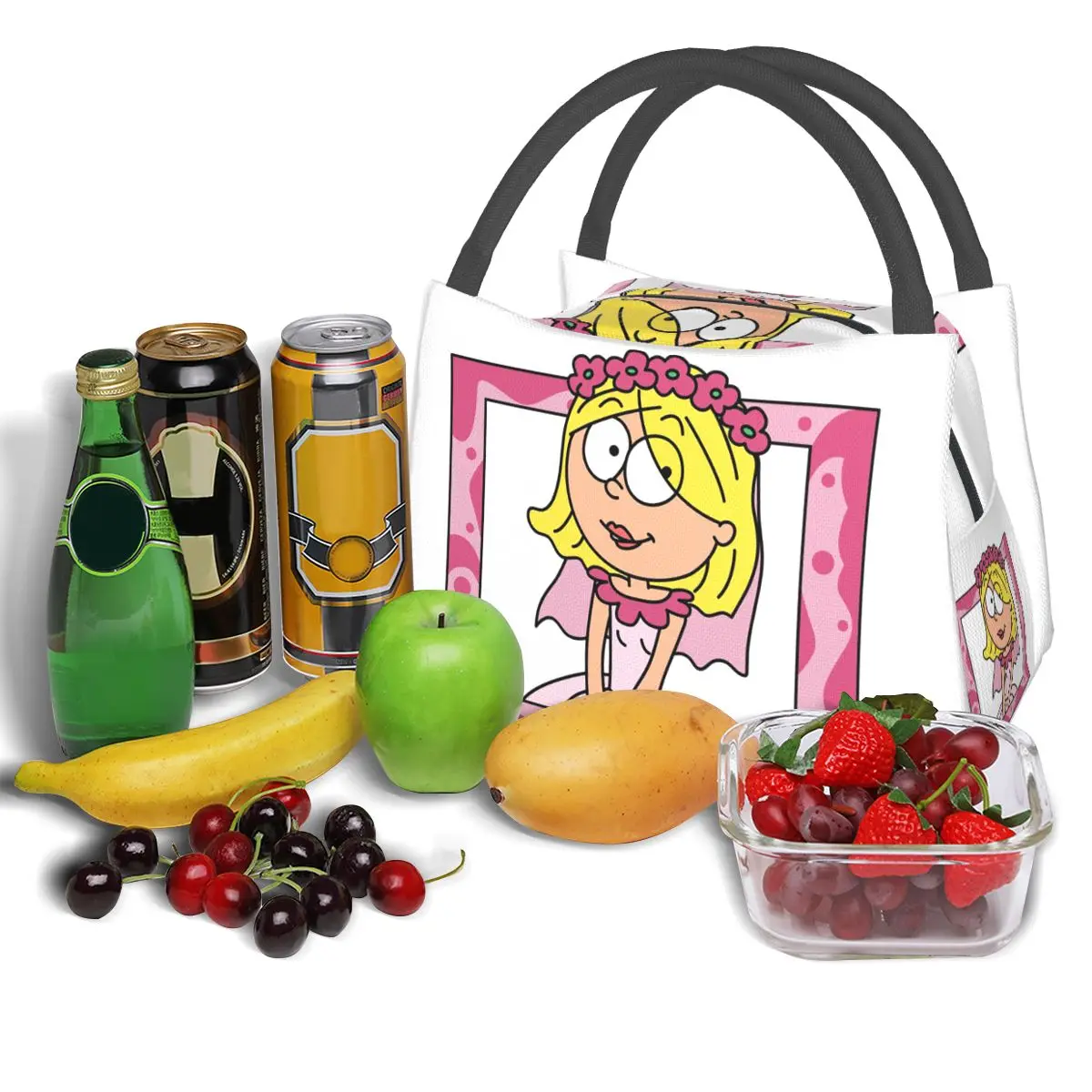 Lizzie Mcguire Lunch Bags Insulated Bento Box Waterproof Lunch Tote Picnic Bags Cooler Thermal Bag for Woman Kids Travel