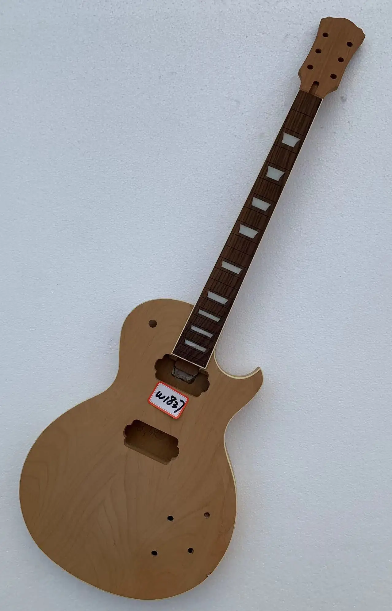 

DIY Custom 6 Strings Electric Guitar Guitarra Maple Top without Hardwares in Stock Discount Free Shipping W1837