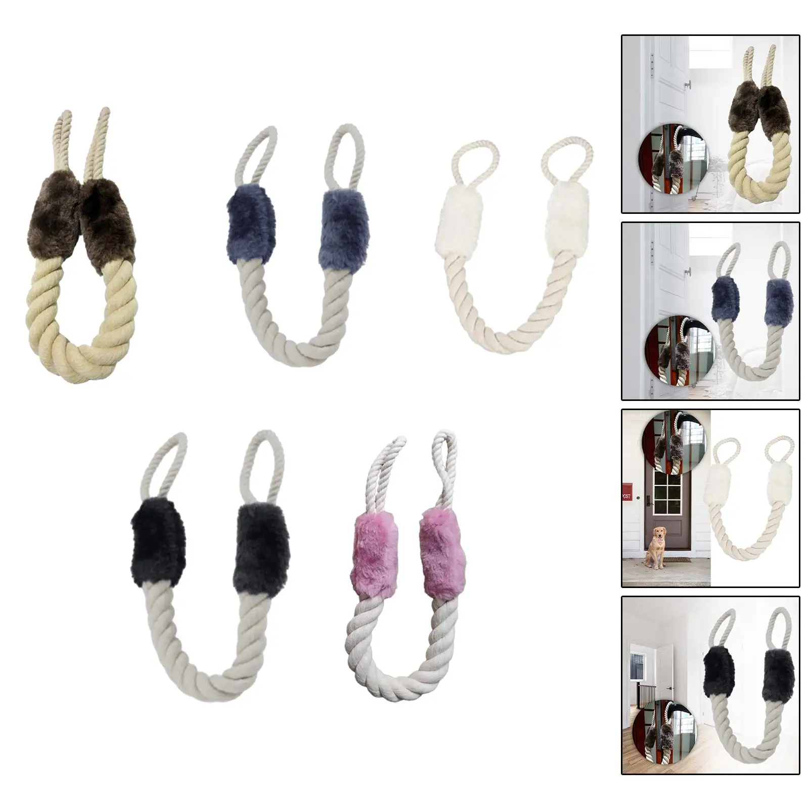 

Дверная ручка, веревка, дверная защита от защемления пальцев, дверная пробка, дверные шнуры для собак, защита пальцев для кухни, на открытом воздухе