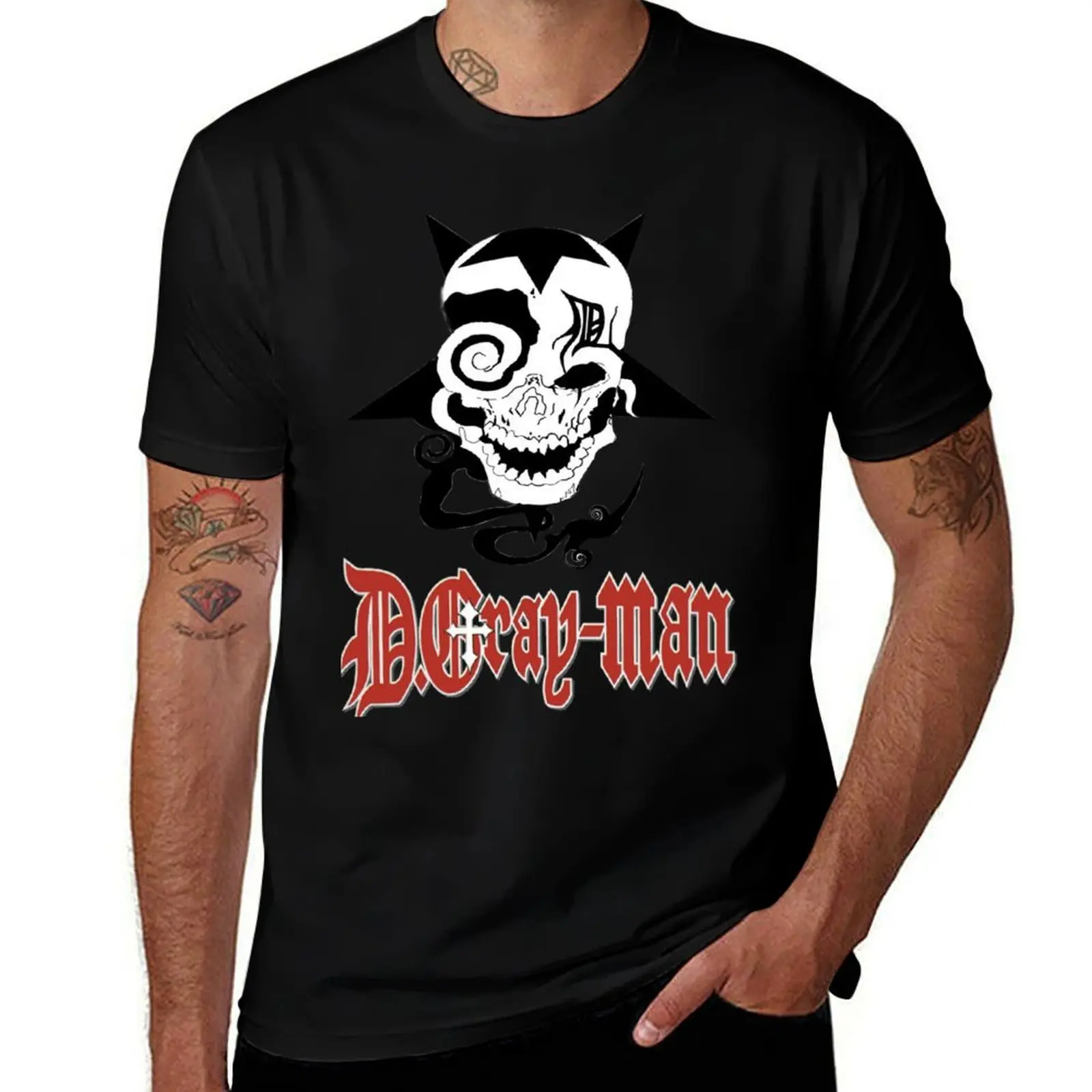 Camiseta con logotipo de D Gray Man, camiseta de trabajo de manga corta.