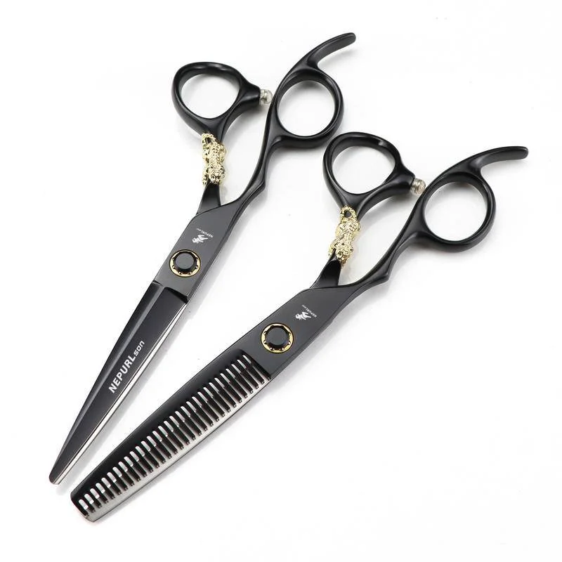 

6inch Professional Hair Scissors Left Hand Cutting Thinning Sharp Razor Hair Shears Stainless Steel for Home Salon Use