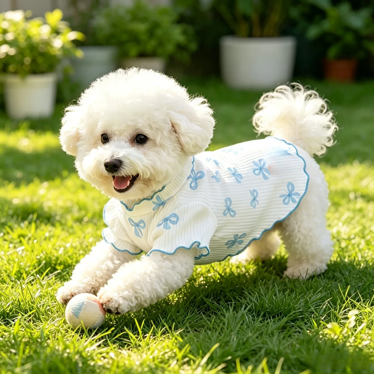 1PC  Dog Cat Shirt Pet Clothing Spring Summer Thin  T-Shirt for Teddy Bear Small Dog and Cat view 5