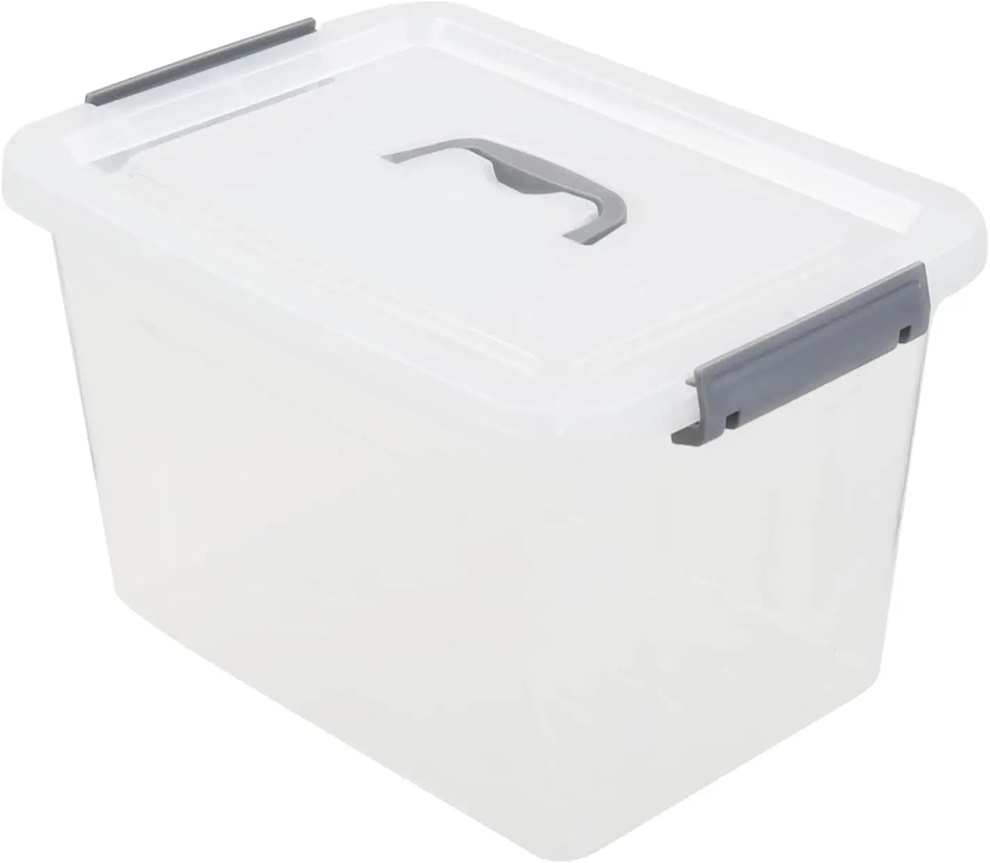 

12 Quart Latching Plastic Storage Container, Set of 1