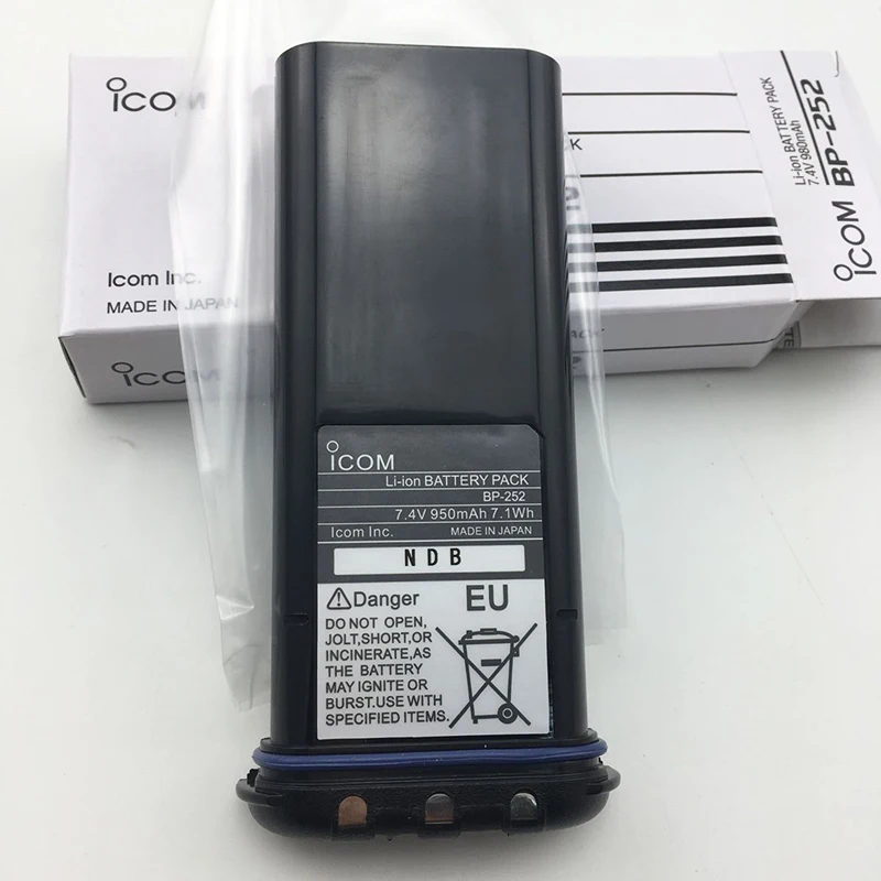 New 7.4V 980mAh for ICOM BP-252 IC-M33 IC-M34 IC-M35 M36 Walkie-Talkie Battery