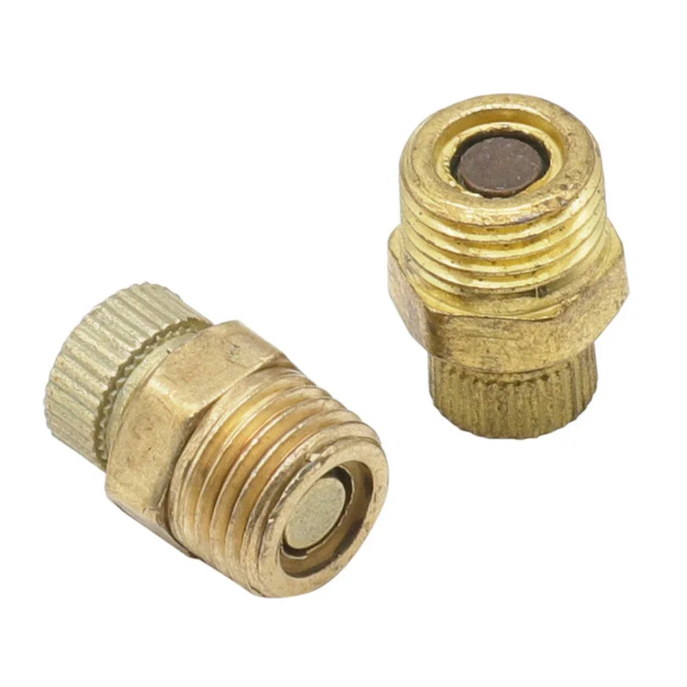 2pcs Small Air Pump Accessories Silent Air Compressor Drain Valve Screw Copper 14mm 12.9mm Adapter Spare Parts For Power Tools