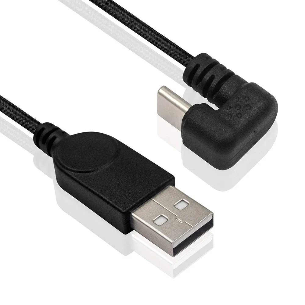 USB A to Type-C Fast Charging 180 Degree U Shaped USB C Charger Data Sync Transfer Cable Nylon Braid Cord for Mobile Phone