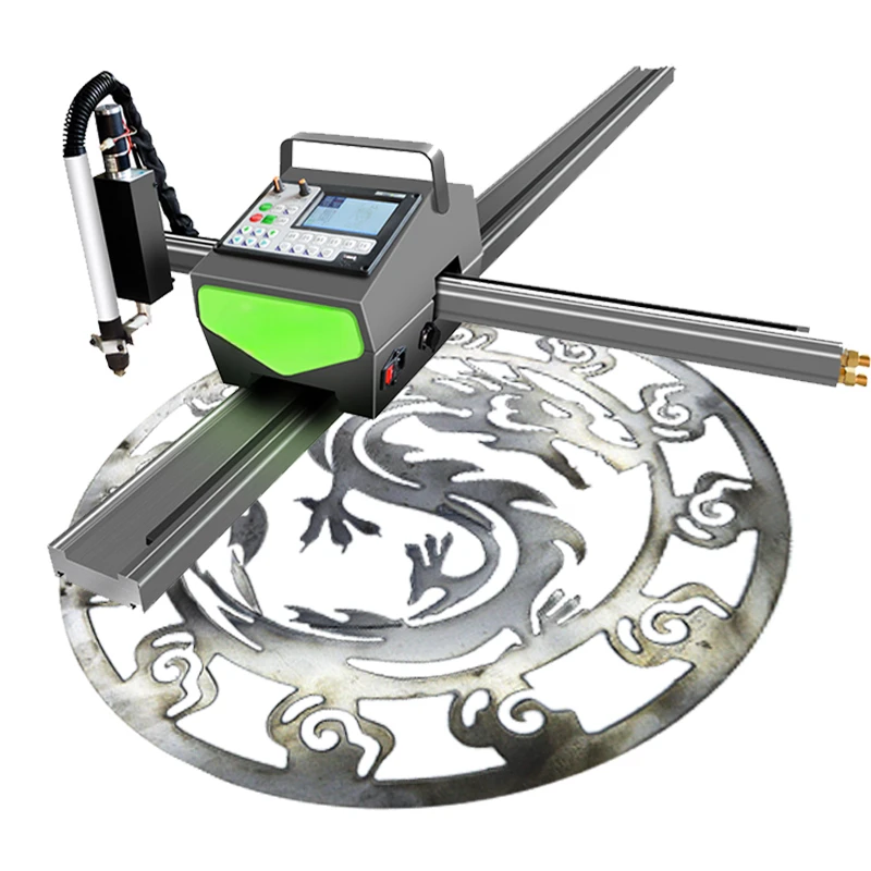 Portable CNC Plasma Cutting Machine 1300 2500 mm stainless steel fly cut speed control 63a 200a 400a plasma power source