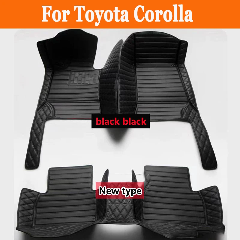 Leather Car Floor Mats For Toyota Corolla E210 210 2019 2020 2021 Floorliners Carpets Rugs Pads Interior Parts Accessories