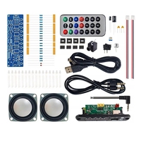 ABHU DIY Bluetooth Speaker Kit With FM Radio 85.7-108MHZ DIY Soldering Project Practice Electronic Kit Solder U Disk TF