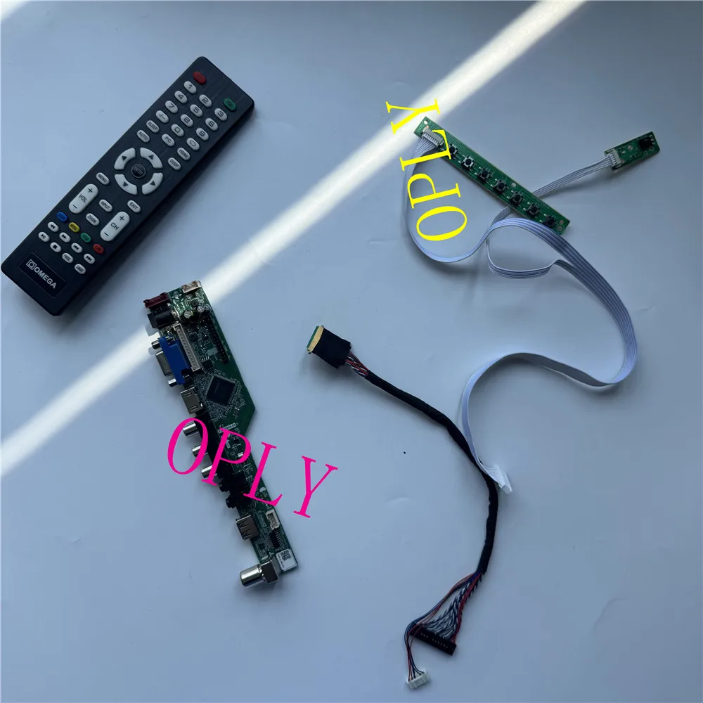 AV For Samsung LTN173KT02 LTN173KT03 1600X900 17.3" HDMI-compatible RF USB VGA TV Controller board kit LED Screen LCD DIY