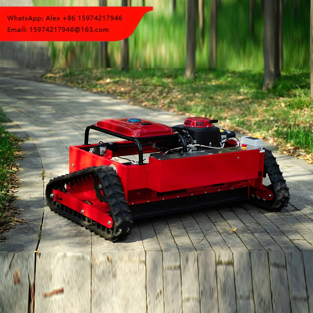 NEW Lawn Tractor Crawler Robot Remote Control Machine Grass Cutter Lawn Mower