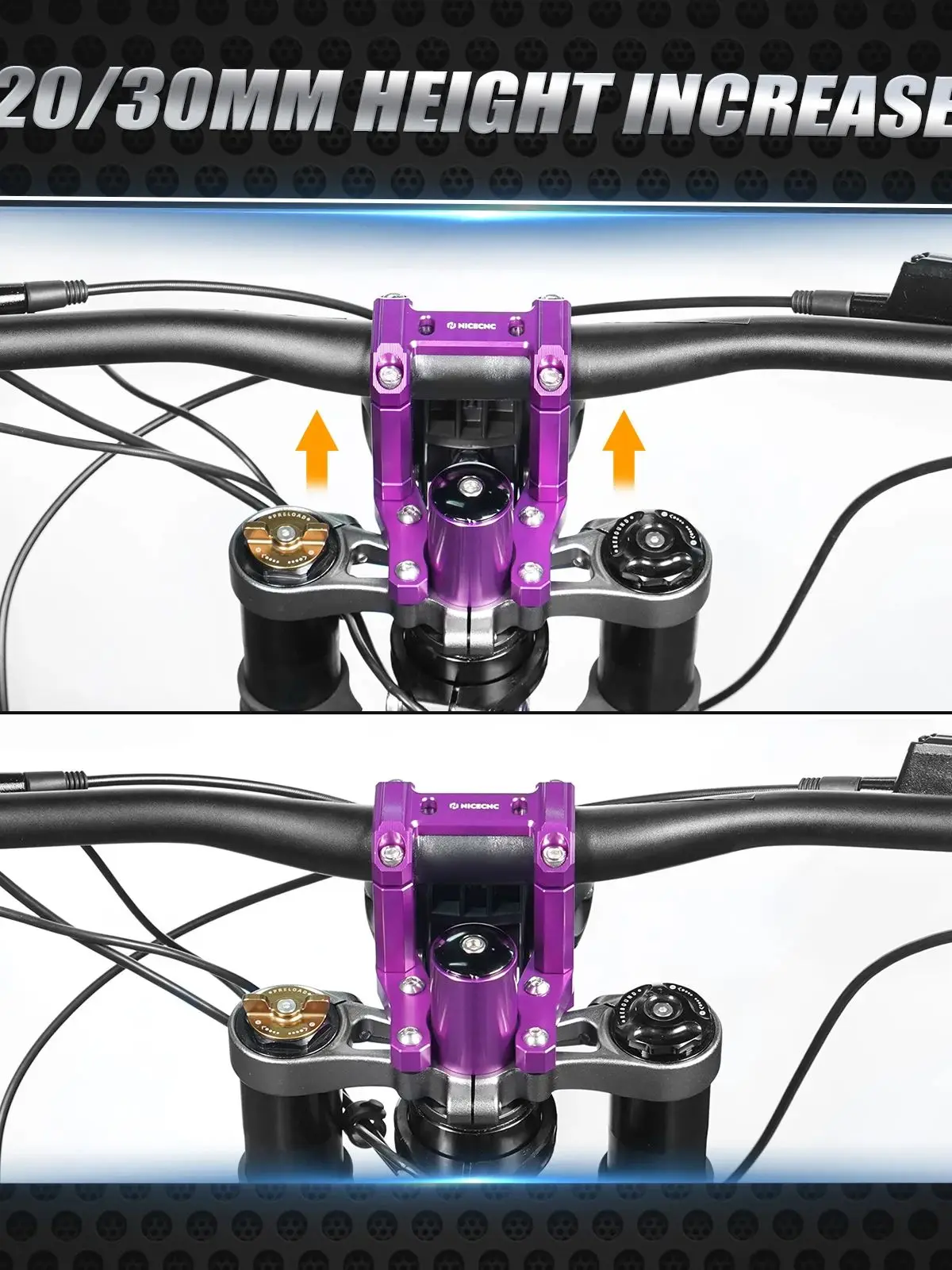 AliExpress NICECNC For Surron light bee X S L1E Electric Dirt Bike 20/30 MM Rise Handlebar Riser Mount Bracket For Segway X160 X260 2025