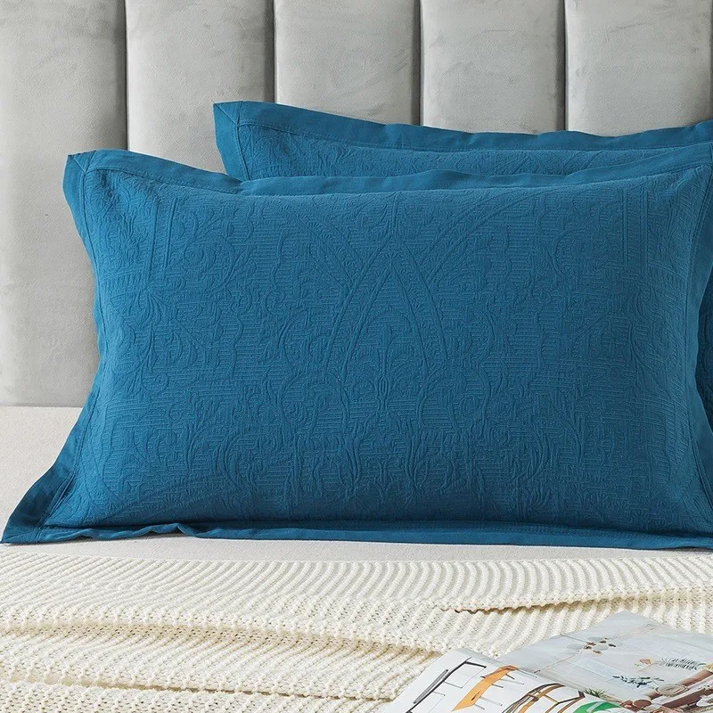 2 Pcs Free Shipping 100% Gauze Cotton Pillowcase 75*50cm With 25 Optional For Home Bed Decorative Pillow Cover Case