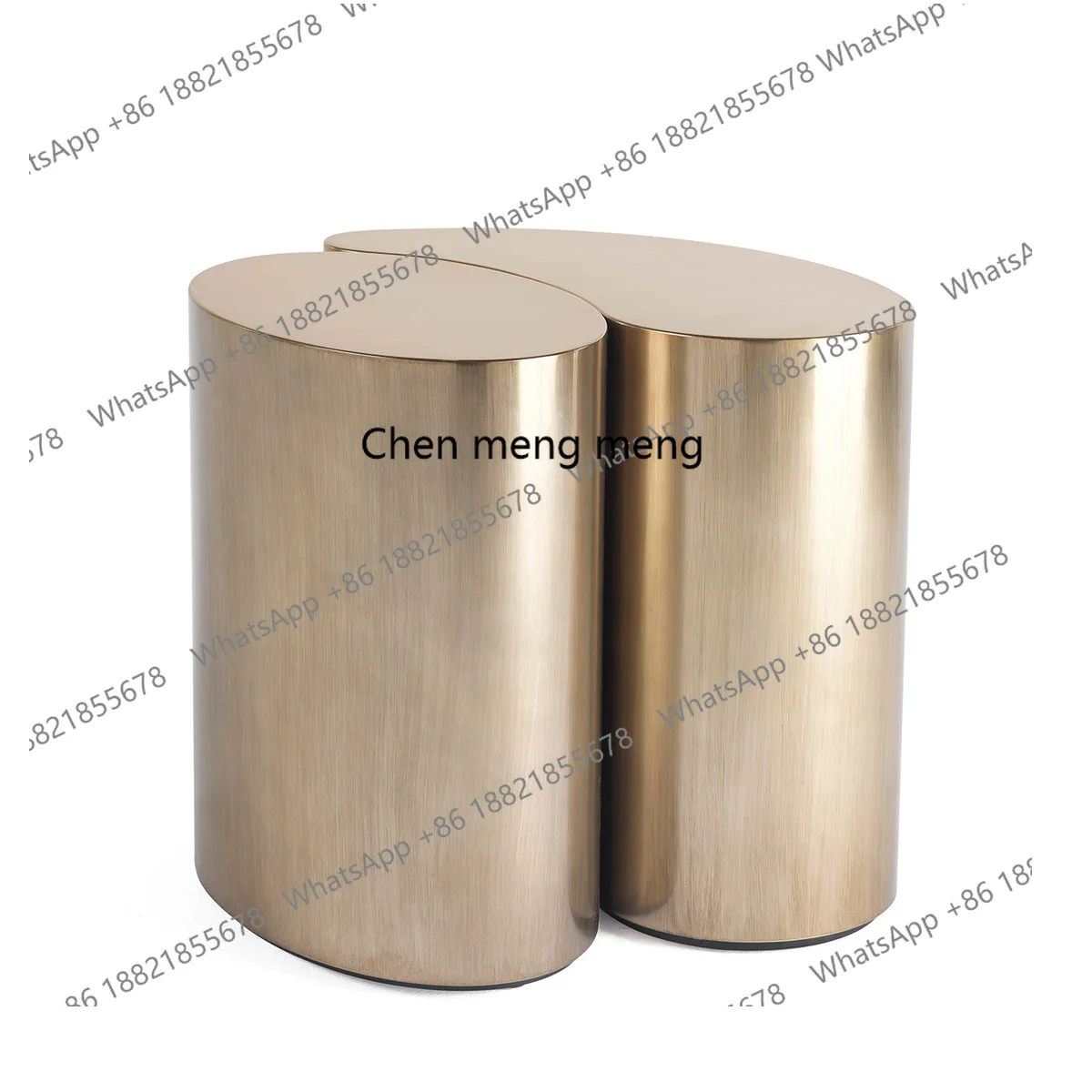 

Italian light luxury stainless steel small side corner sofa side table design living room table