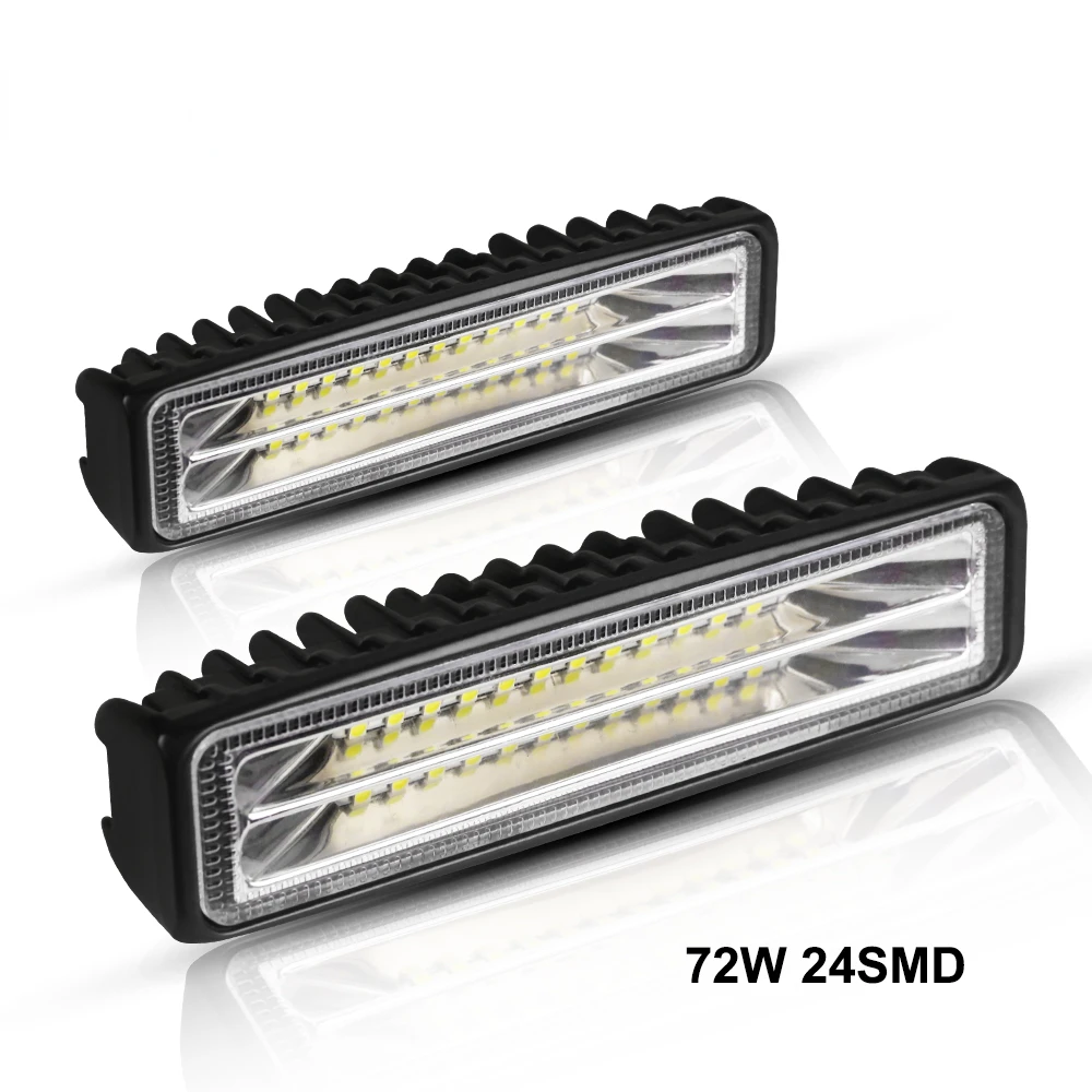 12V 24V LED Work Light Bar 6inch Spotlight LED Fog Lights for Moto Offroad Atv 4x4 Tractor Truck Car Barra LED Headlight