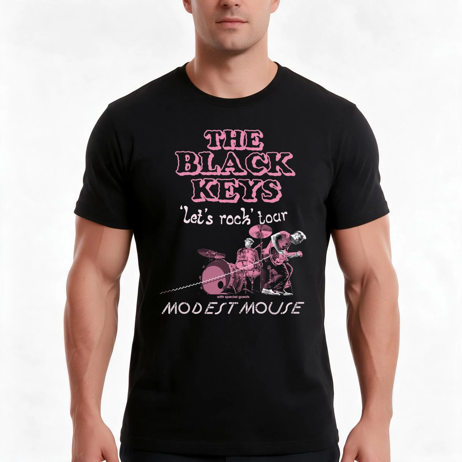 Fivemos Modest Cat American Tour 2019 T-Shirt Summer Casual Cotton Tee Oversized Streetwear Tops Vintage Graphic Print