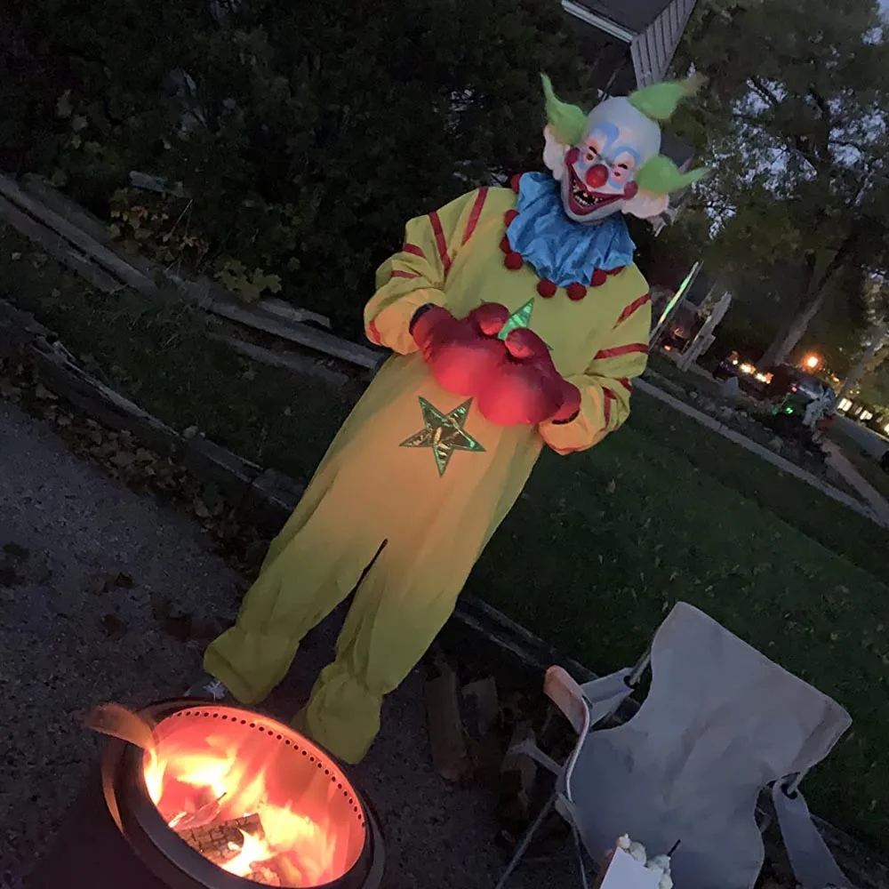 هالوين القاتل Klowns من زي الفضاء الخارجي ، ملابس تأثيري ، قناع مهرج ، جوكر ، بذلة شيطان ، كرنفال بوريم حزب الدعائم #6