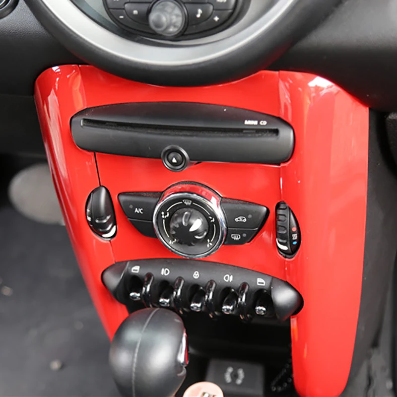 For BMW MINI R56 2007-2013 For MINI Cooper Clubman R55 2012 2011 2010 2009 Center Control Knob Panel Trim Cover Sticker