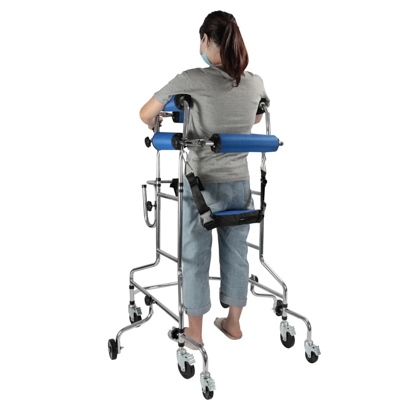 Upgrade The Eight Wheeled Walking Bike, A Walking Aid For Elderly Lower Limb Training Rehabilitation Standing Stand