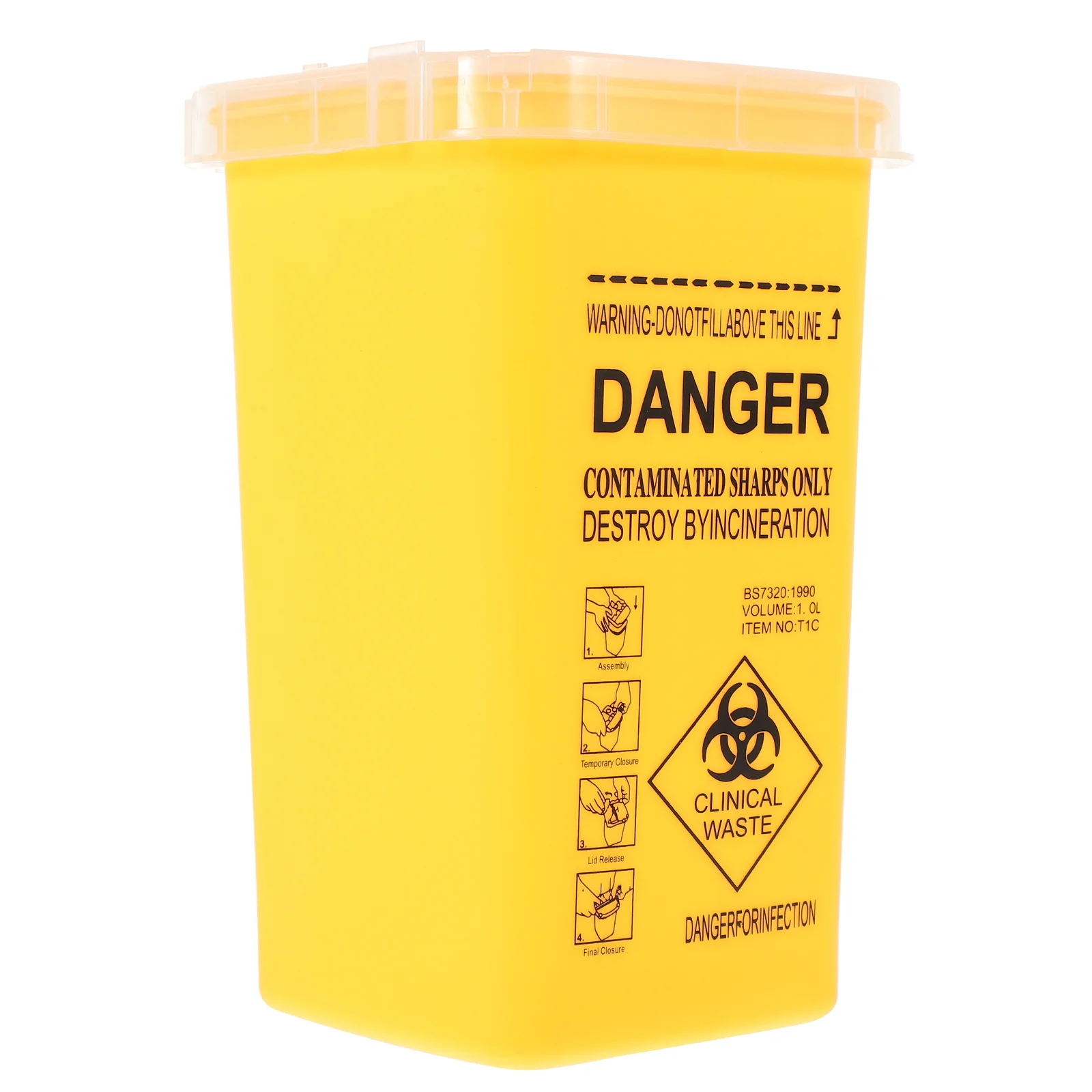 

Tattooing Needle Disposal Containers Waste Sharps 2 Gallon Plastic Bucket