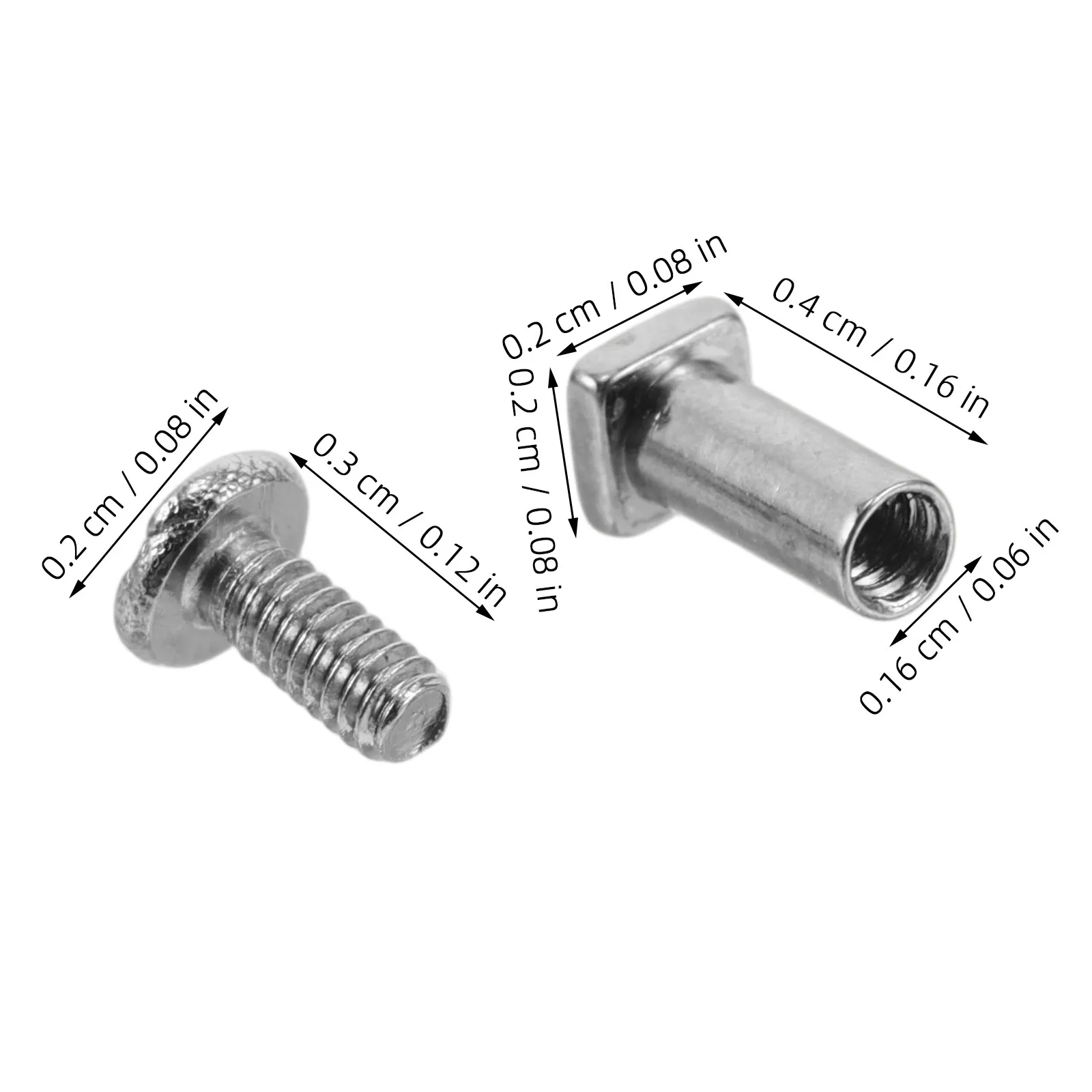 50Pairs Eyeglass Repair Screws Set Precision Fit Stable Eyeglass Frame Hinge Replacement Small Screws for Glasses Repair Kit
