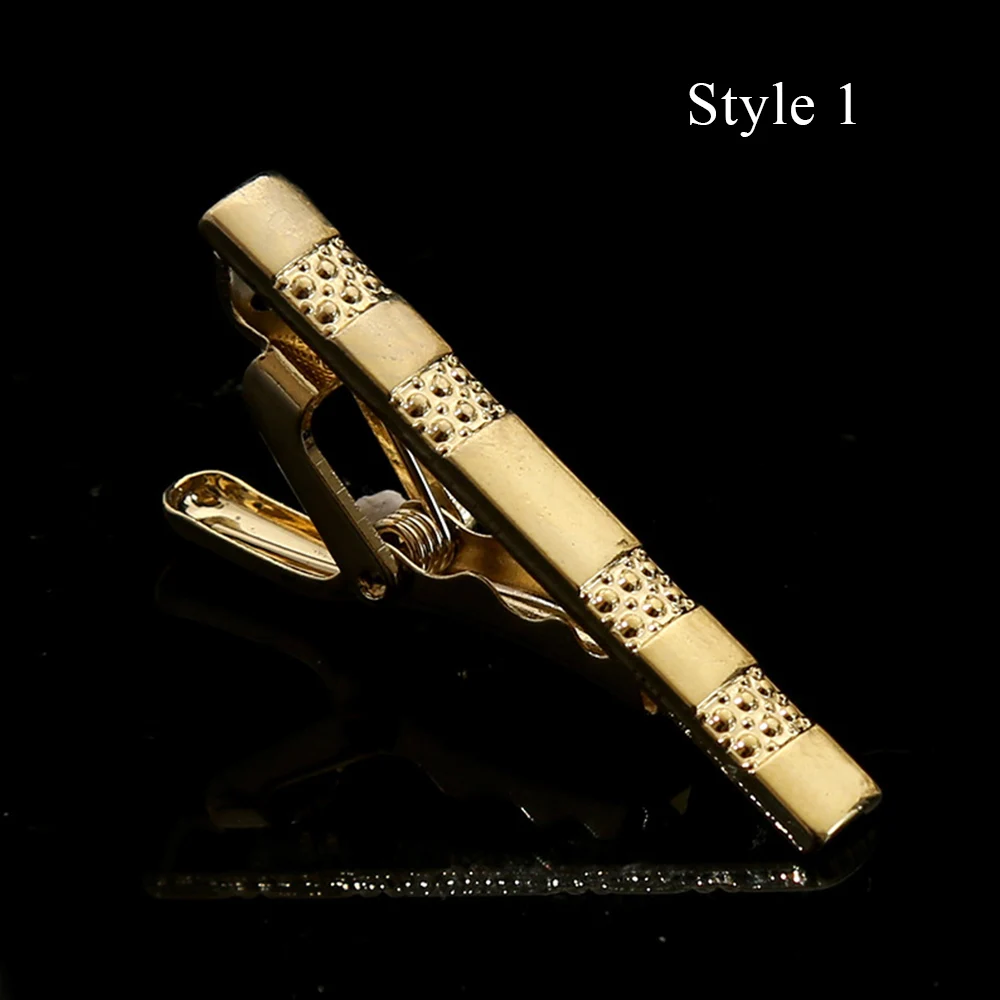 Classic Design Metal Tie Clip Men Wedding Necktie Tie Clasp Clip Gentleman Ties Bar Crystal Tie Pin For Men Accessories Jewelry