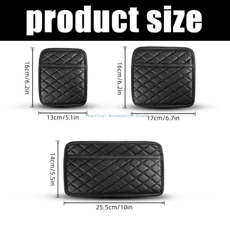 U75E العالمي سيارة حقيبة التخزين الجلود سيارة تخزين جيب مقاعد السيارة الباب الخلفي المنظم متعدد الوظائف المنظم الملحقات #6