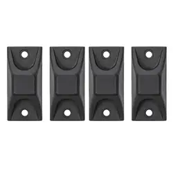 4 Pieces Luggage Studs Black Suitcase Side Feet for Trolley Bag Accessories