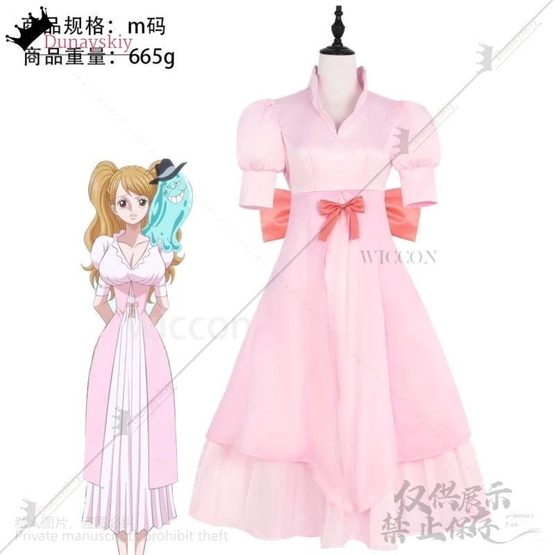 Anime Charlotte Pudding Cosplay Różowa Sukienka Księżniczki Damska Y2K Jirai Kei Dziewczęca Lolita Halloween Party Podwójny Kucyk Role-playing