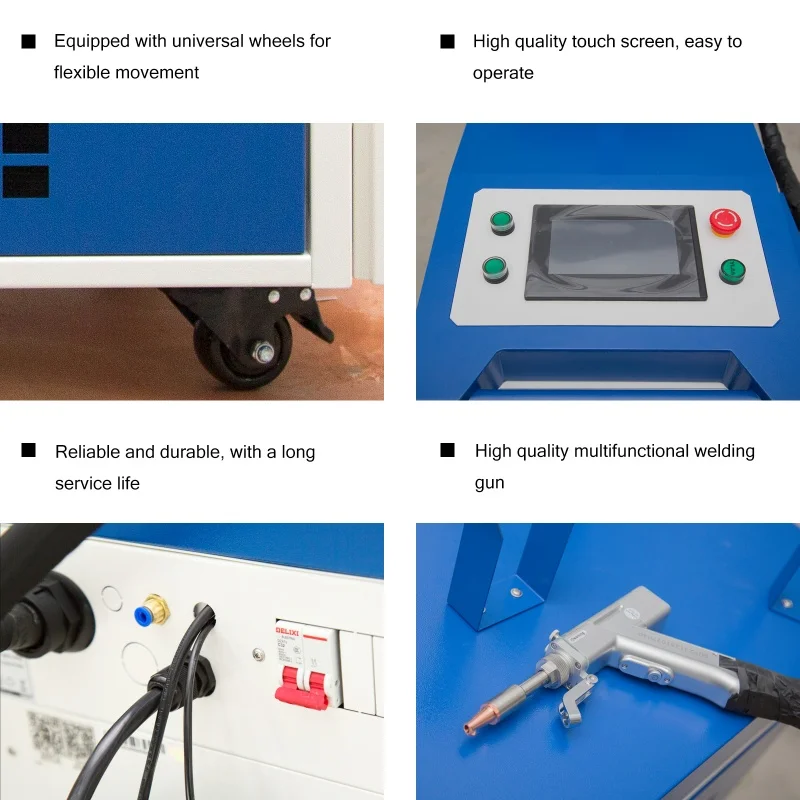 1500W 4 in 1 Laser Welding Machine Metal and Steel With Handheld SUP 21T Welding Gun for Portable Laser Cutting Cleaning