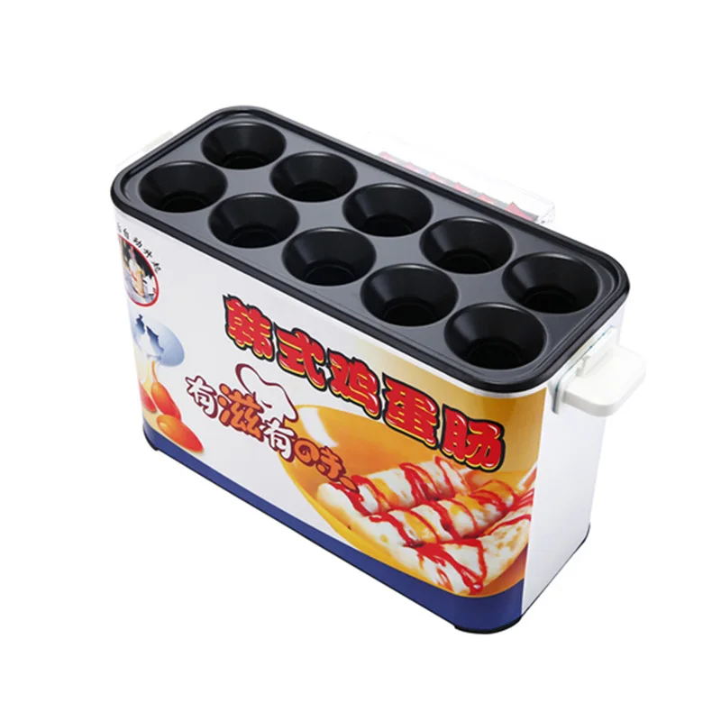 Commercial Electric Egg Sausage Maker 10 Holes Hot Dogs Making Machine Omelet Eggs Roll Maker Breakfast