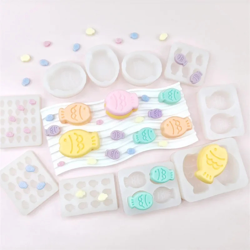 Snapper Roast Modeling Silicone Mold Wax Bottle Sugar Fire Paint Wax Kneading Music Mold Cake Decoration Baking Mold  Molds