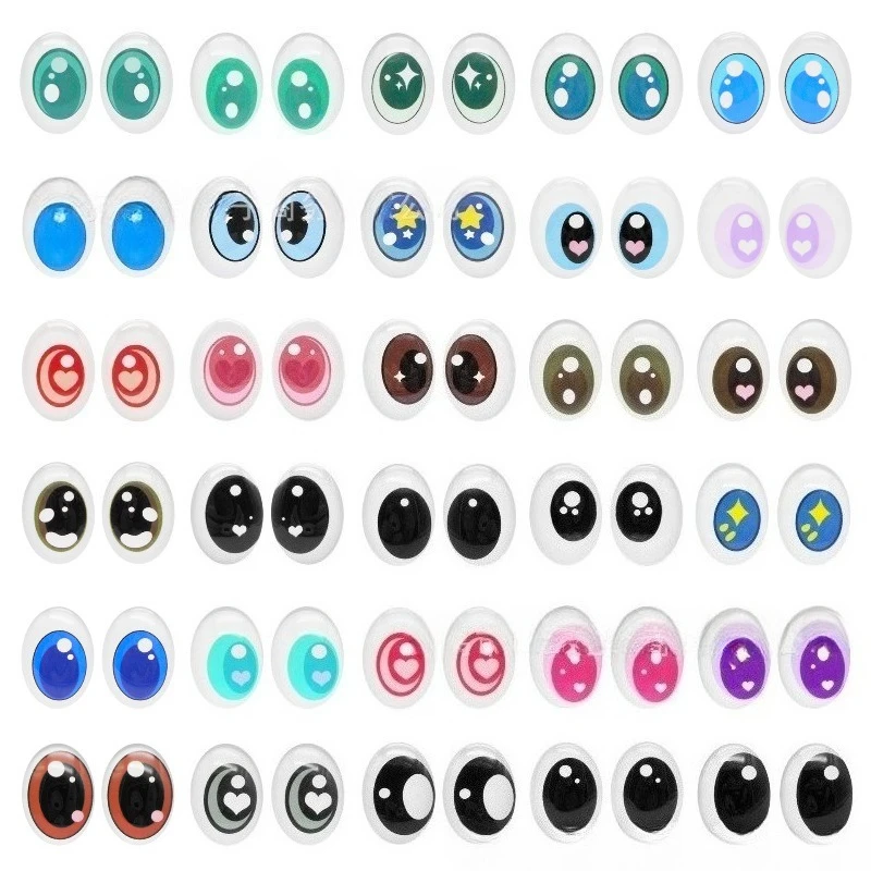 

For Labu Special Heart Series High-transparency Crystal Glass Simulation Eye Teddy Bear Plush Toy Eye Accessories Decoration