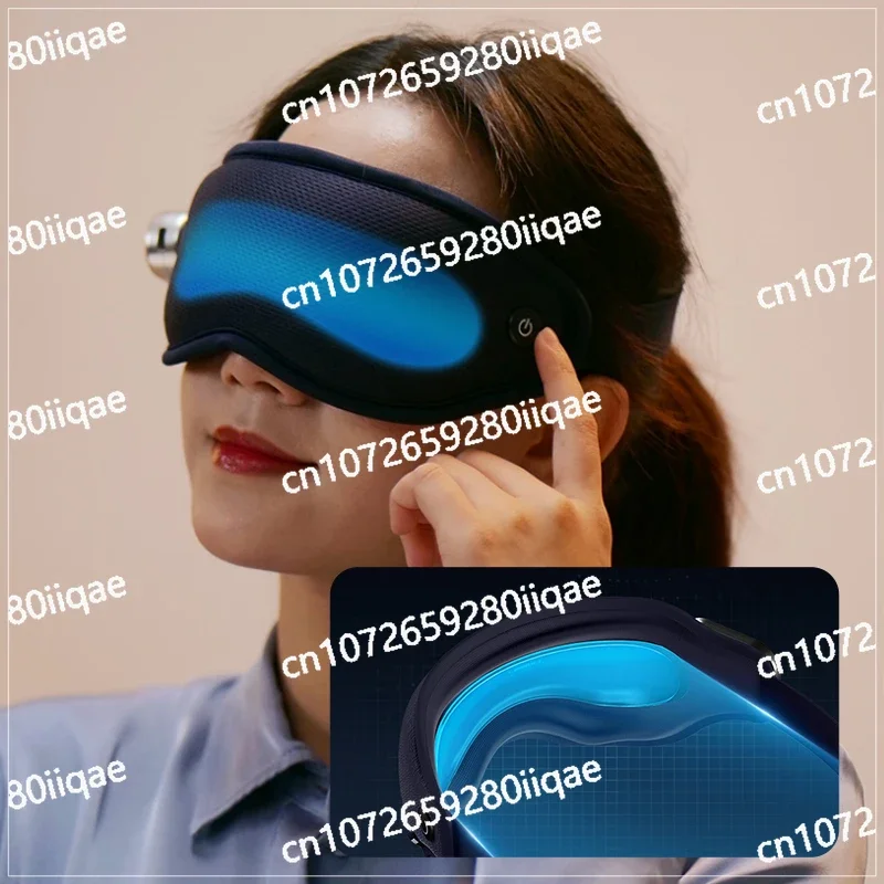 Hot-selling travel sleep blindfold with heating cold compress with vibration