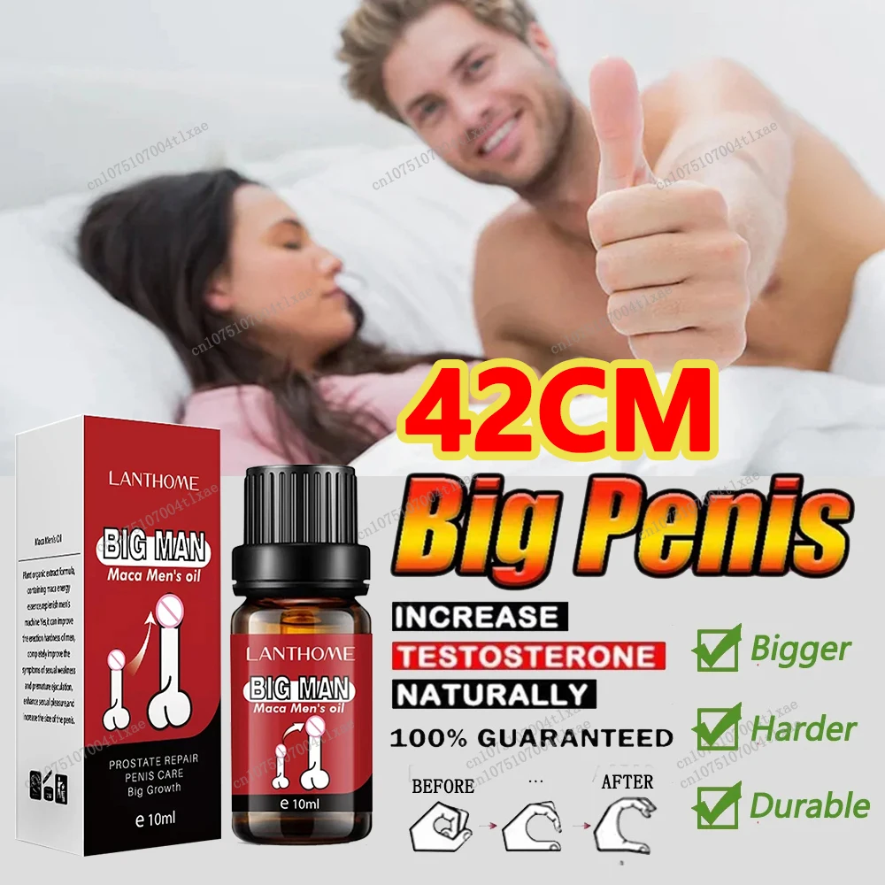 Aceite para agrandar el pene para hombres, engrosamiento del pene, aumento del crecimiento, erección mejorada, retraso de eyaculación, aceite para