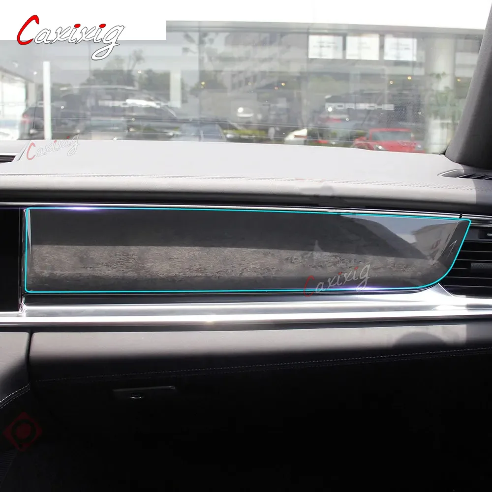 For porsche panamera 971 2017-2018 Center Console Air Conditioner Gear Panel GPS Screen Interior Invisible TPU Protective Film