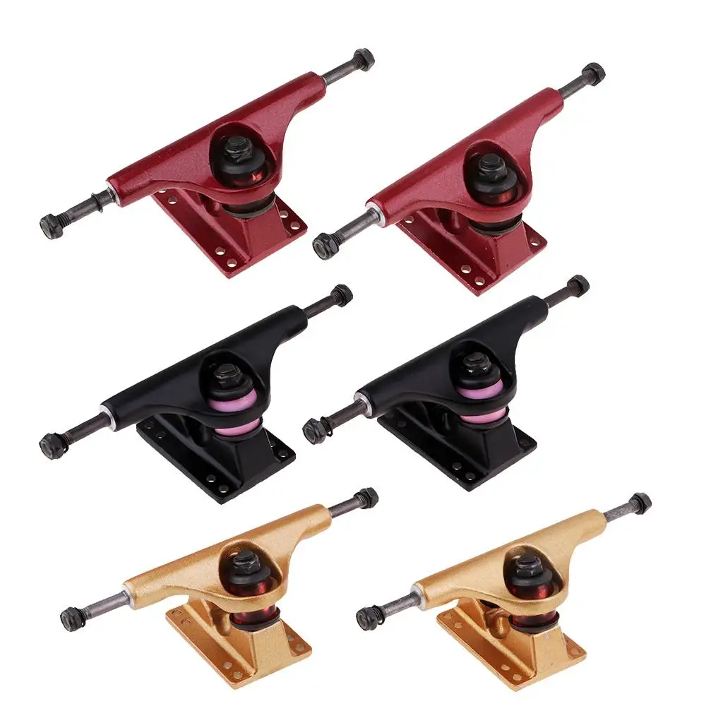 5 Inch Aluminium Alloy Longboard Skateboard Trucks Impact Resistance