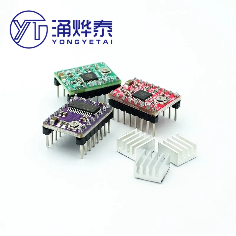 YYT Reprap Stepper Motor Driver A4988/DRV8825 - Electronic Component for DIY Robotics And 3D Printing Projects