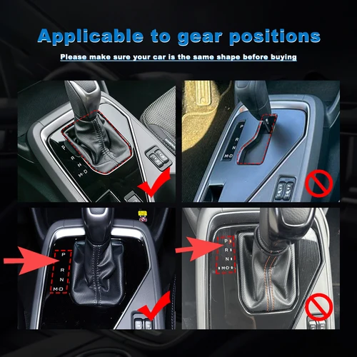 Imagen 2 del producto Pegatina RHD LHD de fibra de carbono suave Real para Subaru Crosstrek/ Impreza 2024 2025, Panel de cambio de marchas de coche, accesorios de ajuste Interior