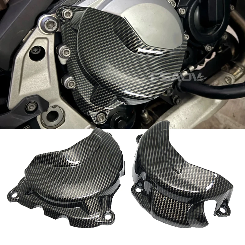 

Carbon Black Cylinder Guards Engine Protection Cover Fit For VOGE Valico DS900X DSX900 900DSX DSX 900 DS 900 X 2023 2024